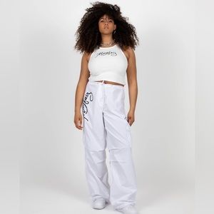 The Mayfair Group White Cargo Pants